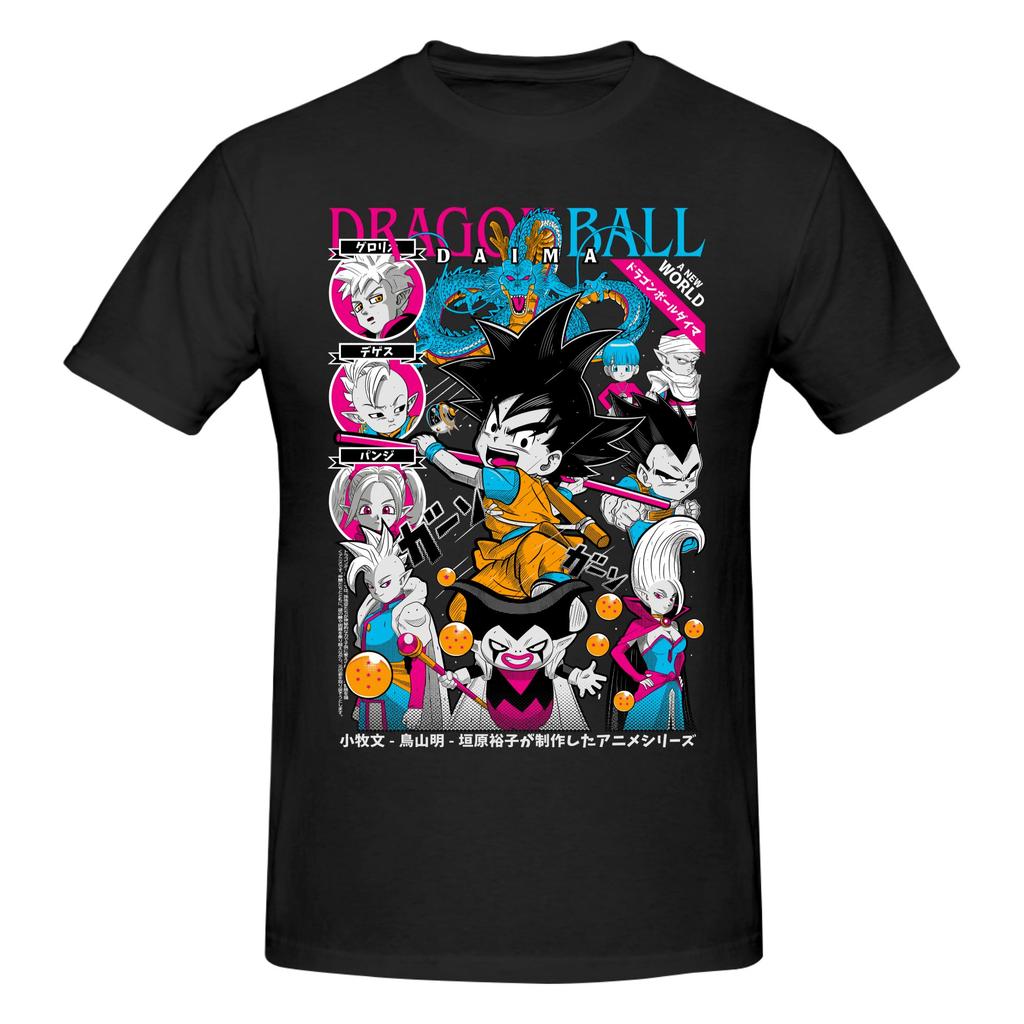 Dragon Ball T Shirts Short Sleeve Bulma T-shirt Streetwear Casual Graphic Tee Pure Cotton Loose Oversized Clothes 2026 Unisex