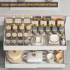 Pull Out Tray Organizer Kitchen Storage Rack Cabinet Expandable Under Sink Spice Boxes Silent Slide Drawer Style Bowl Dish Shelf