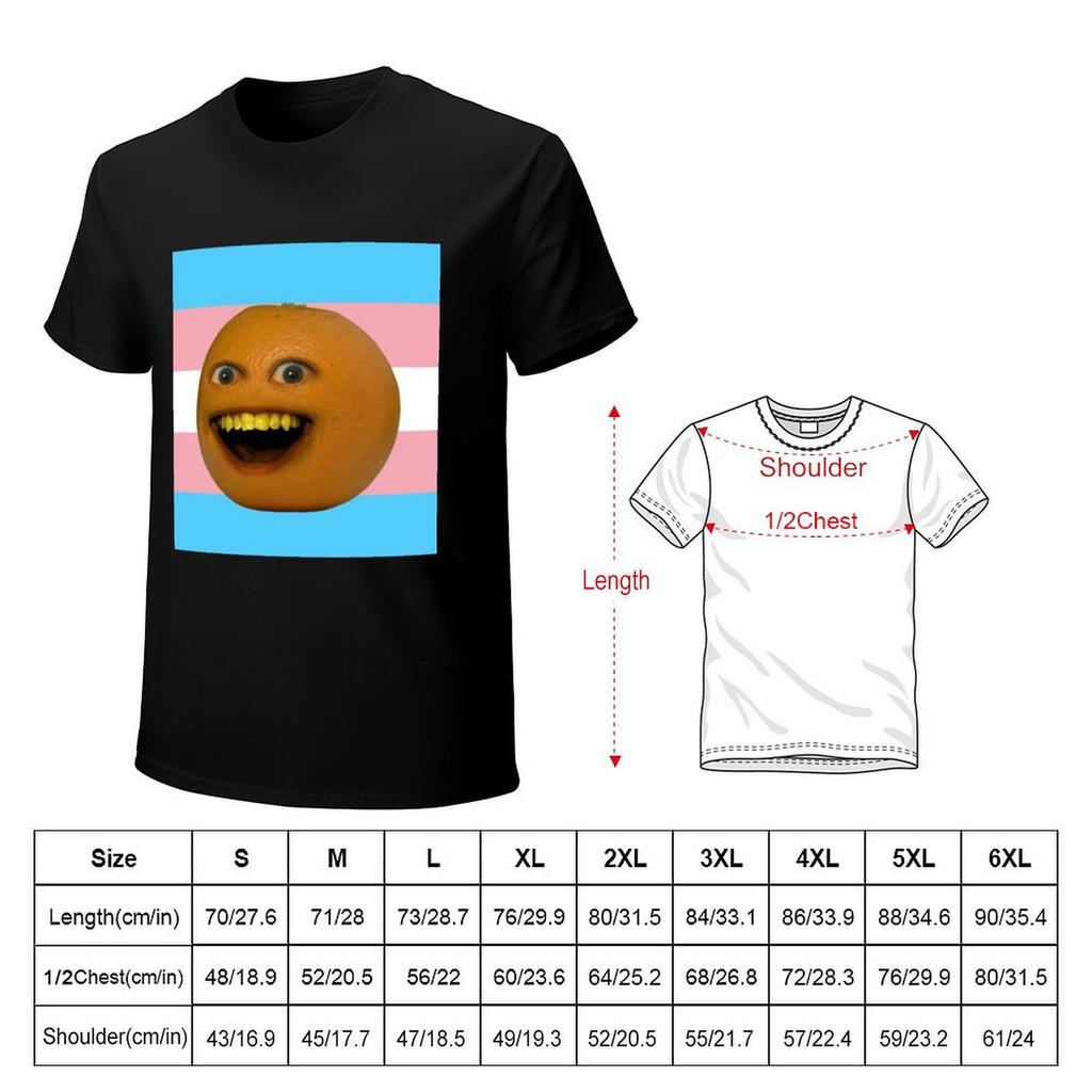 annoying orange trans flag TShirt heavyweights blanks blue lock oversize tshirts man oversized t shirt men