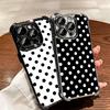 Арт-дизайн в горошек Мода Мягкий чехол для телефона Для iPhone 15 16 17 Air 14 Pro Max 16E Plus 13 12 Mini Покрытие Защита от падения Fundas