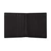 Gucci GG Emblem Classic Logo Print Flap Closure Coated Fabric Wallet Men's Black