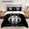 Juventus Football Club Emblem Three-piece set (1 * duvet cover + 2 * pillowcase, without core) Duvet cover and pillowcase Bedding set