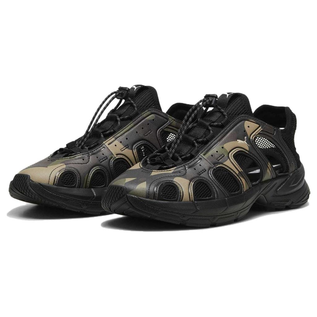 Puma Velo Sandal Camo Unisex Sneakers Green Olive Black 396422-01