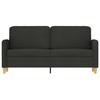 VidaXL Canapé à 2 places Noir 140 cm Tissu 359482