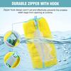 Washing Bags: 2 Pack Sturdy Zipper Closure Shoe Machine Bag with Hook Design - Reusable Mesh Laundry Net for Shoes or Delicates