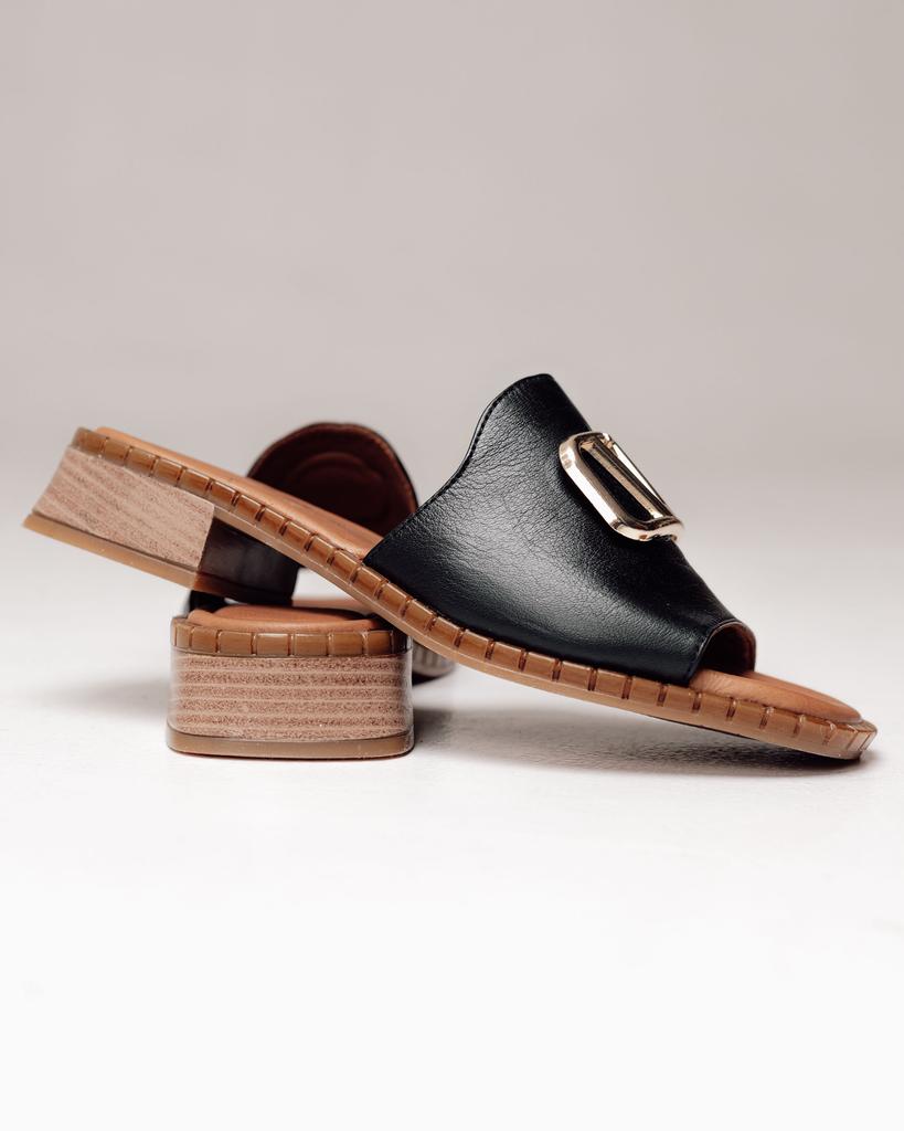 Women's Flip Flops Krula 301016 36 Black Leather