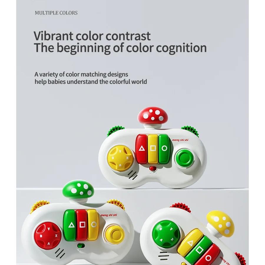 Световые и музыкальные развивающие доски для малышей, сенсорные игры Монтессори, кнопки, имитация контроллера, камера, пианино, образовательная дорожная игрушка, подарок