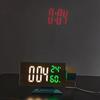 12/24 H LED Projector Clock Large Screen Temperature Humidity Digital Alarm Clock Adjustable Brightness 180° Rotatable