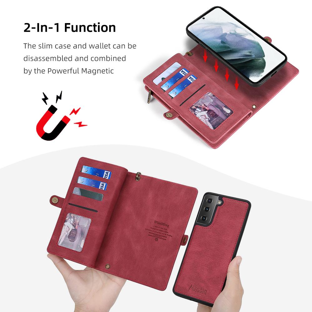 PU Leather Wallet Shoulder Bag Phone Case For Samsung Galaxy S26 S25 S24 S23 S22 S21 S20 Ultra FE S10 S9 S8 Plus Cover
