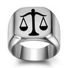 Желаем новые модели, европейский и американский Libra fair квадратный универсальный ретро кольцо кольцо тренд оптом