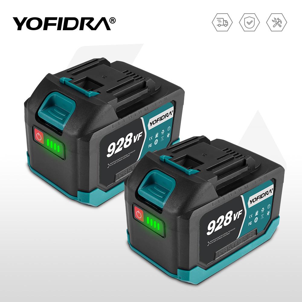 Yofidra 388VF 928VF перезаряжаемая литиевая батарея 22500 мАч 15000 мАч литий-ионная батарея для электрической цепной пилы дрели гаечного ключа электроинструмента
