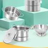 Kitchen Toy Set For Children Stainless Steel Mini Imitation Kitchen Cooking Tool Educational Toys Gifts For Boys And Girls