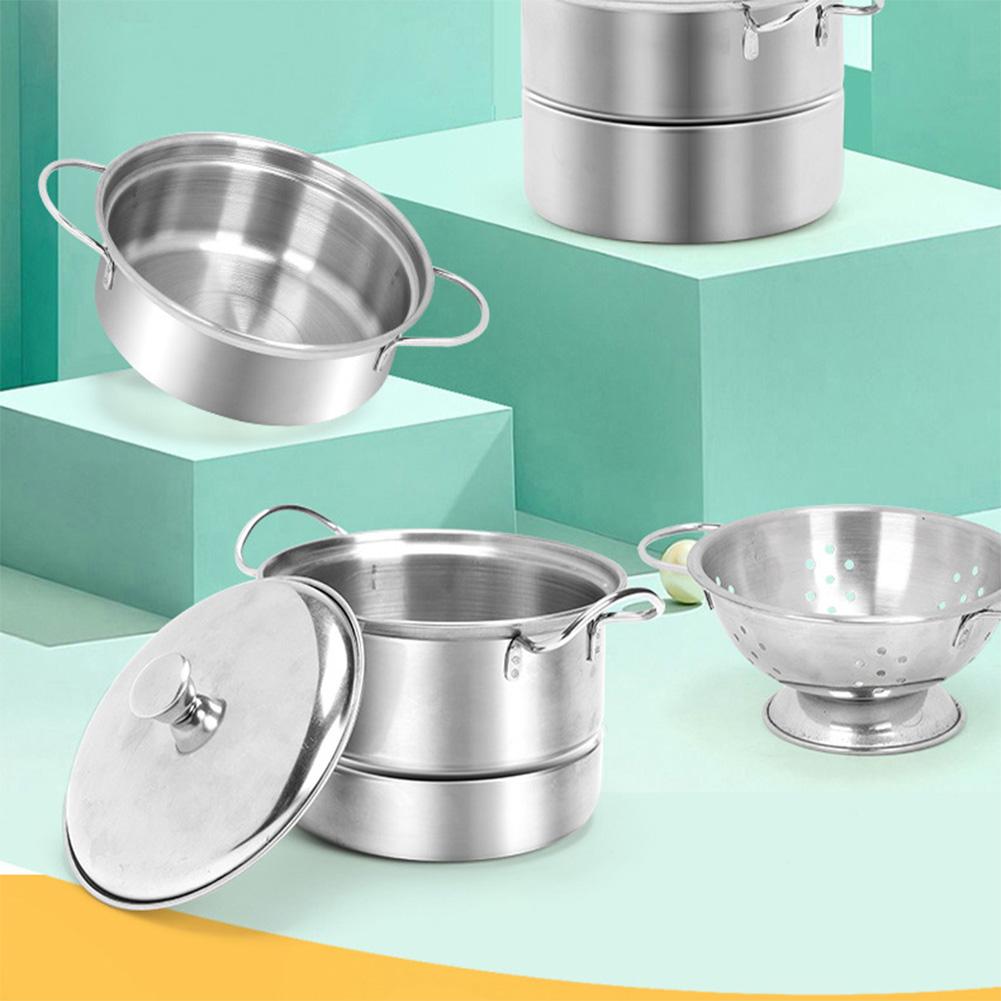 Kitchen Toy Set For Children Stainless Steel Mini Imitation Kitchen Cooking Tool Educational Toys Gifts For Boys And Girls