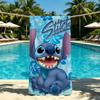 Мультяшное полотенце S-Stitch-ES, милое, для кемпинга на открытом воздухе, пляжное полотенце, супервпитывающее, быстросохнущее, летнее полотенце