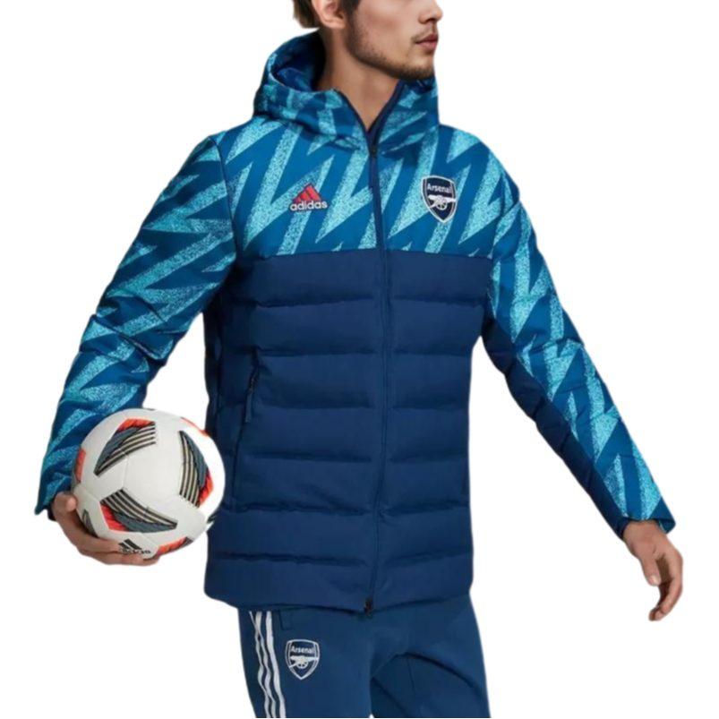 adidas Пуховики Мужские Синие С Капюшоном Умеренный Другое GR4230