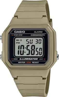 CASIO Стандартные цифровые часы Khaki Overseas Модель [Casio] Мужские W-217H-5AV [Товары]