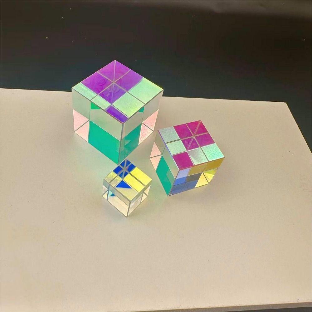 Sun Catcher Mixing Color Cube Funny Rainbow Crystal Cubes  Educational Gifts