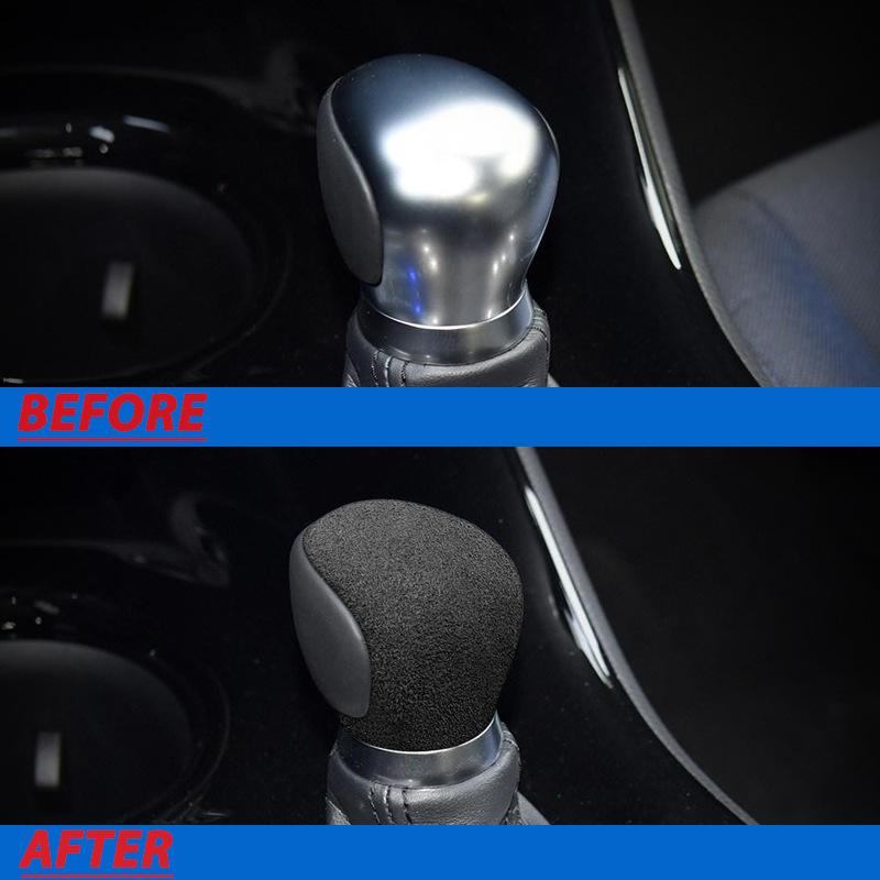 For Toyota IZOA suede protective sticker, central control gear head cover, CHR gear lever cover, interior modification accessori