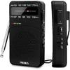 Portable Radio AM FM, Battery Operated Radio with Tuning Light, Back Clip, Excellent Reception, AM FM Radio Portable, Transistor Radio
