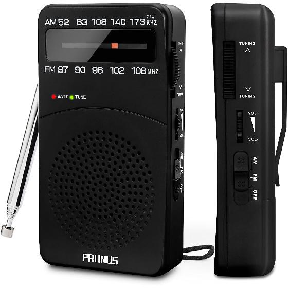 Портативное радио AM FM, работающее от батареек, с подсветкой настройки, задним зажимом, отличным приемом, портативное AM FM-радио, транзисторное радио