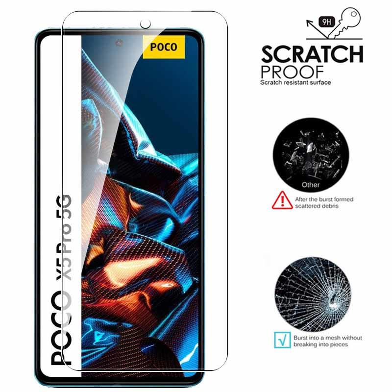 2 упаковки сверхпрозрачного закаленного стекла HD для XIAOMI POCO X5 / X5 Pro 5G / X4 Pro / X4 Pro 5G / M4 M5 M5S X4 GT Стеклянная пленка F4 GT