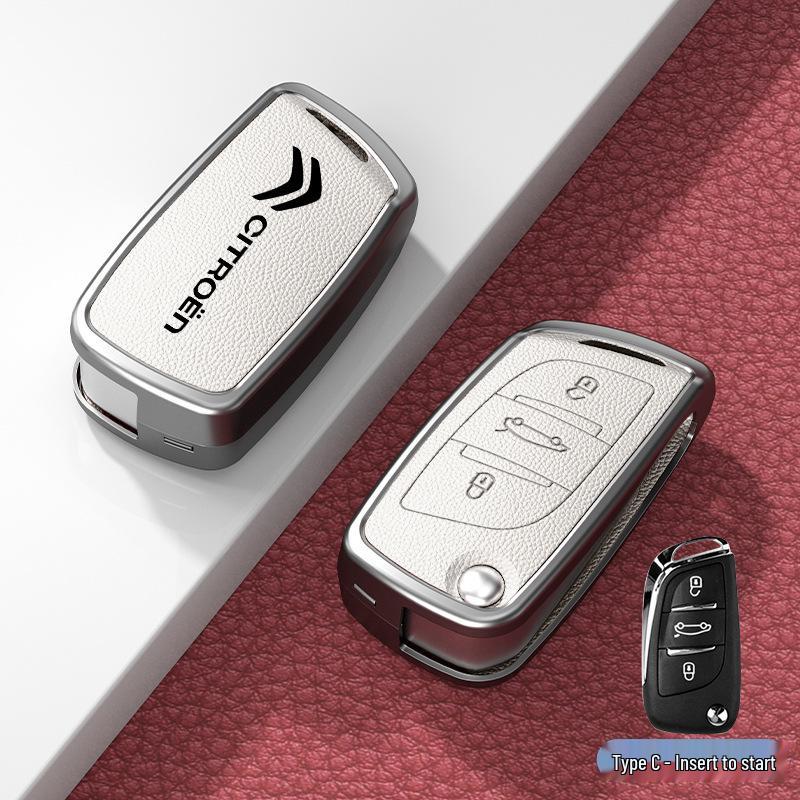 Чехол и пряжка для автомобильного ключа для моделей Citroen C3XR, C4L, Tianyi, C5, C4 Sega, Elysee, C6