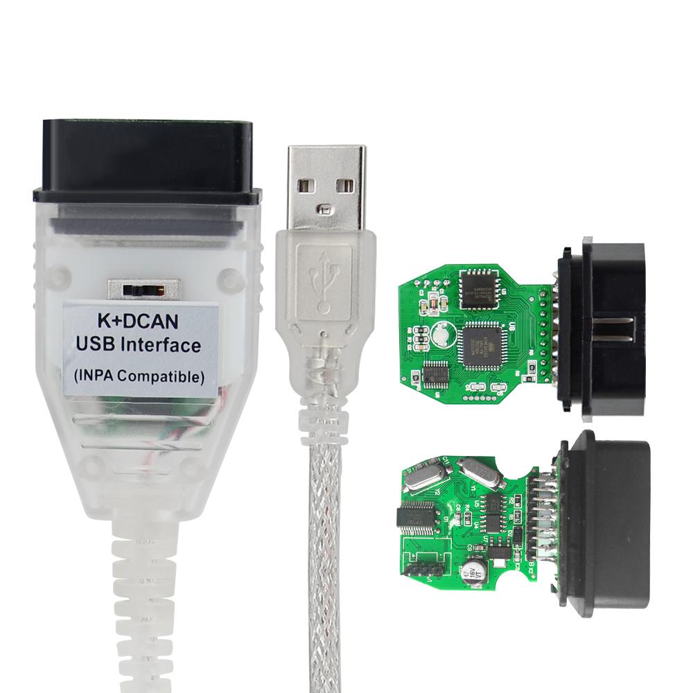 K+DCAN FTDI 9241A с переключателем K DCAN OBD 2 OBD2 Интерфейс OBDII Автомобильный Диагностический Авто Инструменты K-line K line для inpa Кабель Читатели Кодов 4
