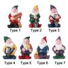 Hand-painted Fairy Garden Gnomes Desktop Decoration Miniature Dwarfs Statue Mini Gnome Figurines