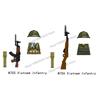 N683-688 N701-706 US Army Soldier Figures Building Blocks Ranger Vietnam Infantry Grunt Gun Helmet Accessories Bricks Toys Gifts