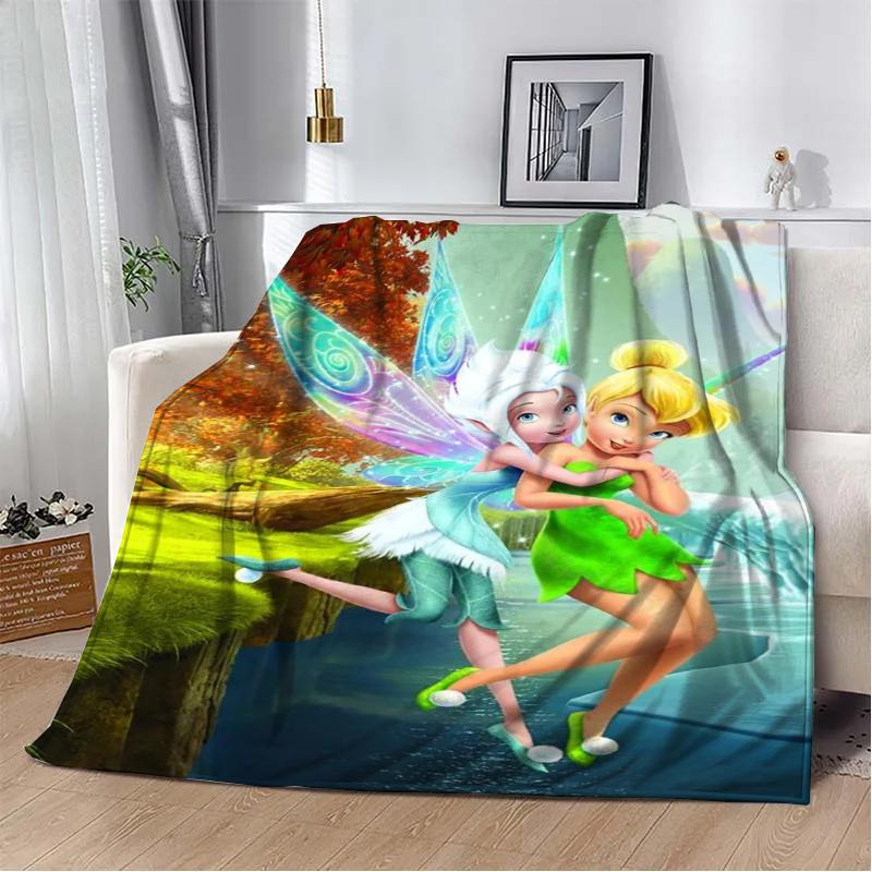 31 стиль Disney Tinker Bell с принтом детское одеяло мягкое и теплое постельное белье для кровати дивана для улицы путешествий пикника покрывало подарок искусство