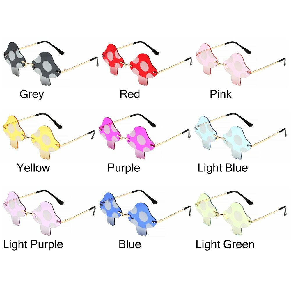 Хэллоуин Декорации Без Оправы Неправильной Формы Гриб Солнцезащитные Очки для Женщин Очки Солнцезащитные