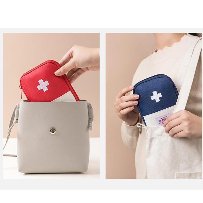 1 шт. Мини портативная сумка для лекарств, дорожная аптечка первой помощи, сумка для хранения лекарств, набор для выживания, аптечка для экстренной помощи на открытом воздухе, кемпинг