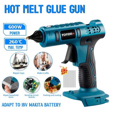 Беспроводной пистолет для горячего клея подходит для Makita 18 В BL серии Использование батареи 11 мм клеевые стержни для искусства и DIY электрический инструмент для ремонта тепла