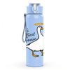1PC Gods Silly Goose White Duck 750ml Color Plastic Sports Water Bottle Leakproof Flip Straw Lid Suitable for Sports Office Home Use