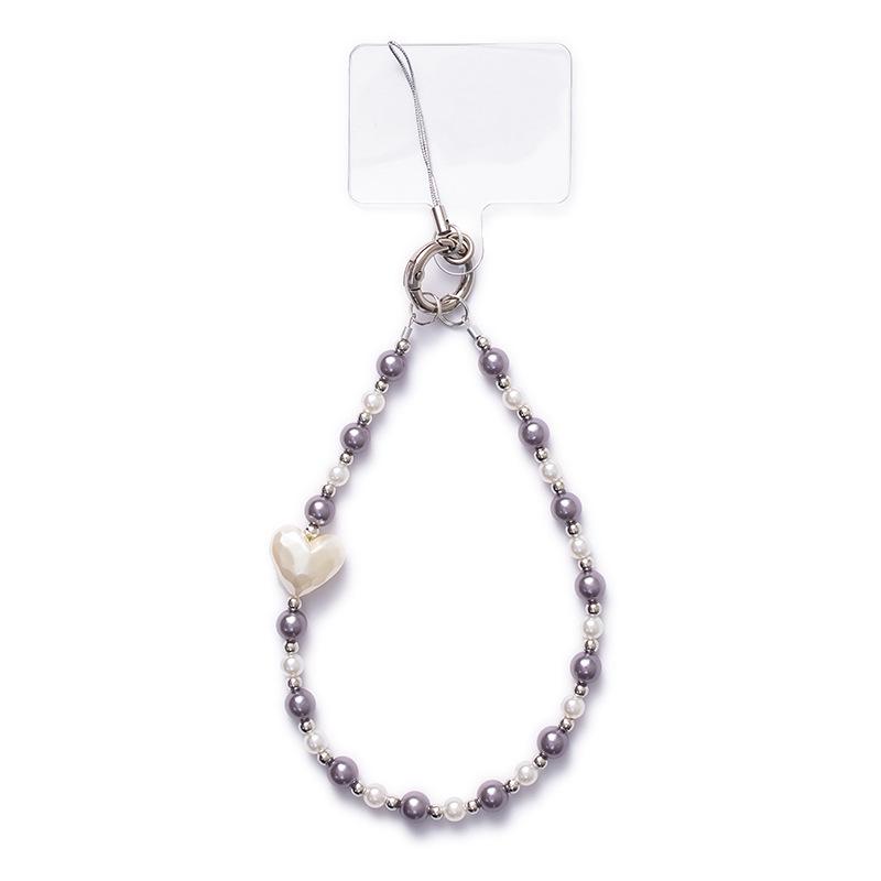 Жемчужный бант на запястье: Стиль Douyin, Защита от потери, Универсальная высококлассная цепочка из бусин для мобильных телефонов