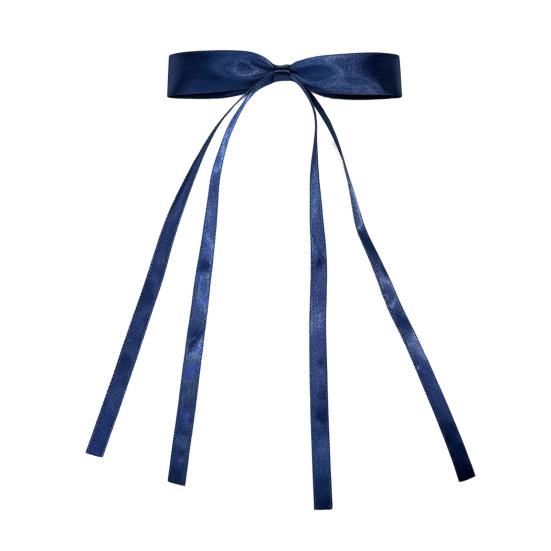 Заколка для волос для девочки, длинная лента, бант, декор, заколка для волос, декоративная заколка для волос на затылок, металлические шпильки, аксессуары для волос на День святого Валентина