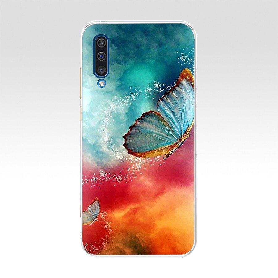 Чехол для Samsung Galaxy A50 A 50, цветной защитный чехол с принтом кота, мягкие силиконовые чехлы из ТПУ для Galaxy A50, Fundas Coque Capa