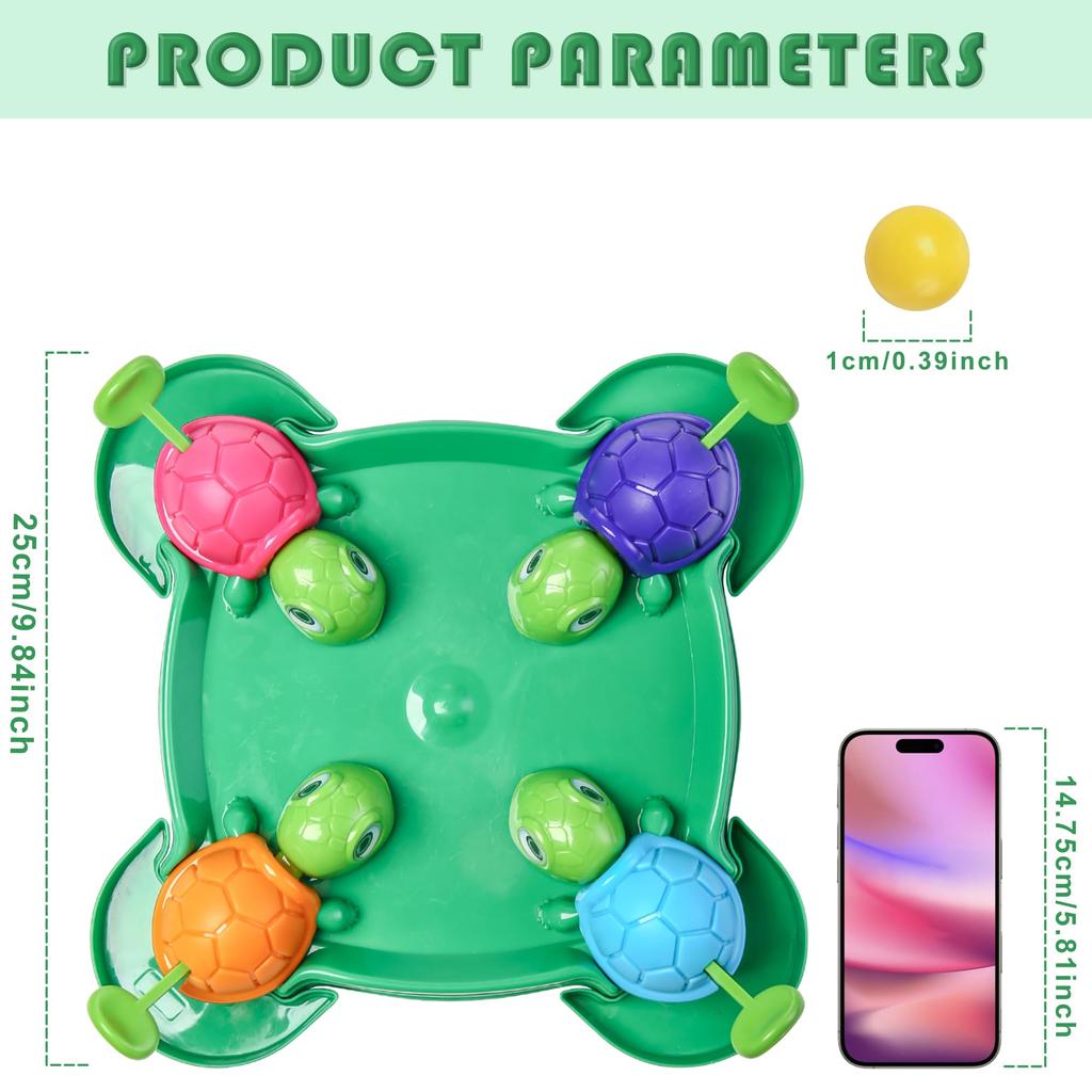 AIUAZA Голодные Черепахи Настольная Голодная Коробка Настольная Черепаха Поедание Бобы Настольная Игра Игра, Игра, Игра, Игрушка, Игрушка, 2-4 (72 боба)