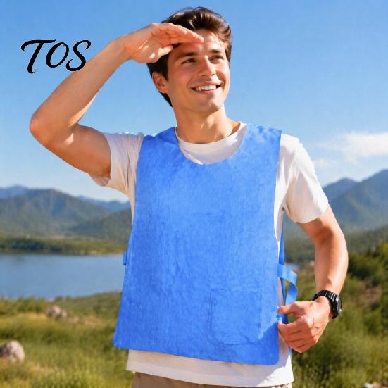 Reusable Cooling Garment for Men And Women Unisex Vest, Adjustable Jacket, Cold Tank Lightweight Gear Adults Top Cycling, Running Outdoor Sports