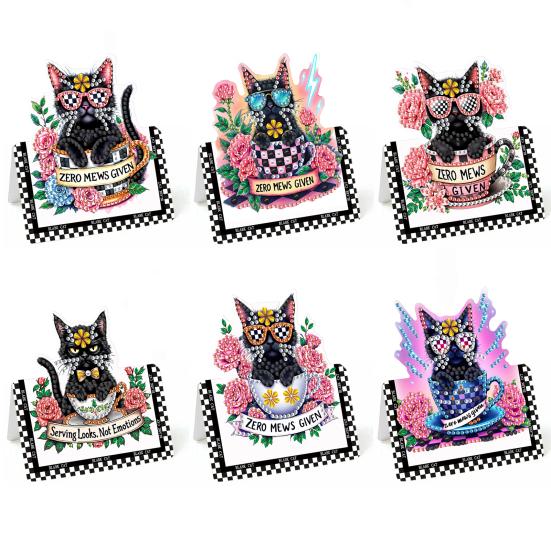 Набор для рисования стразами своими руками, 6 шт., поздравительная открытка с гномом на день рождения, 5D-искусство стразами, открытки на день рождения для взрослых, детей, подарки на годовщину, праздник