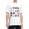 Detective Conan Character Icons Tshirt Men's 100%Cotton Clothing Aesthetic Round Neck Short Sleeve Men Clothing Tshirt