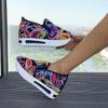 Women's Wedge Shoes New Spring Autumn Fashion Round Toe Floral Pattern Embroidery Mesh Platform Sneakers Increase Height Shoes