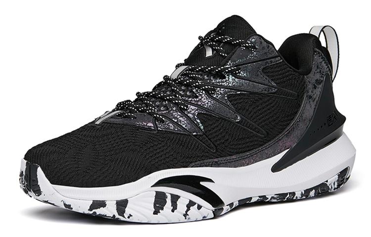 Men's Sneakers Anta The Dagger 5 Cushioning Anti-Slip And Wear-Resistant Low-Top Basketball Shoes Men's Black