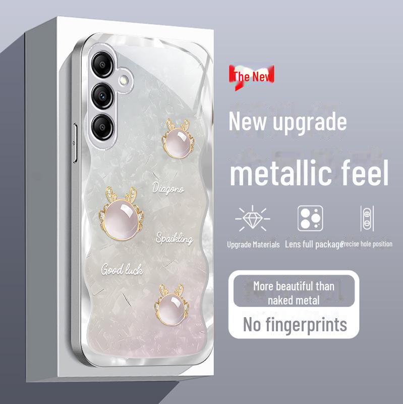 Чехол из жидкого стекла с рисунком дракона для Samsung A73, A72, A54, S11Plus — полная защита от падений и грязи.