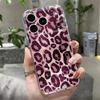 Чехол с леопардовым принтом для iPhone 17 Pro Max Чехол iPhone 16 Pro Max 15 14 13 11 17E Ударопрочный Прозрачный Мягкий ТПУ Силиконовый Чехол