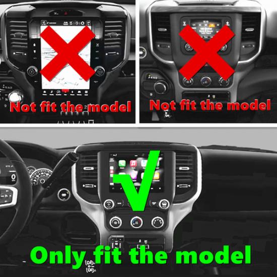 For Dodge Ram 1500 -2025 Black A/C Switch Volume Button Trim Ring Knob Cover