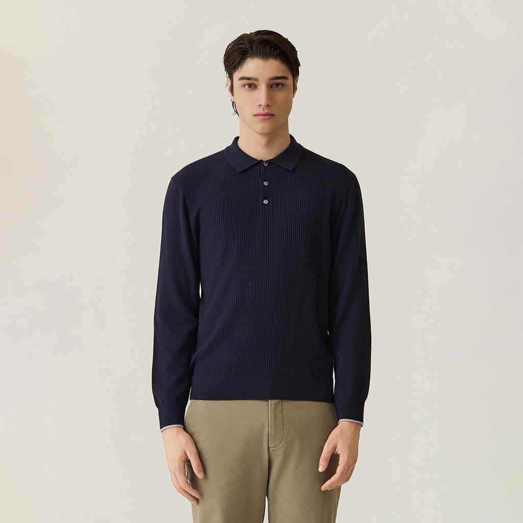 FERRAROMILANO Front Texture Thierry Knit Navy (Am0Ftsy30249)