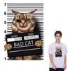 Cat Photo Thermal Stickers Fashion Patch New Design Thermal Transfer Diy Hot Tear Fabric Patches