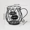 Coffee Capsule Holder Storage Box Iron Hollow Coffee Capsule Storage Cup Fruit Container Irregular Shape Coffee Storage Rack