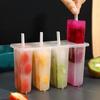 DIY Mould Ice Cream Molds 4 Popsicle Molds Set Ice Maker Summer Popsicle Mold